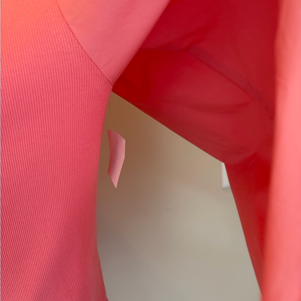 #417 1. State NWT Coral Peach V-Neck Puff Sleeve Blouse - Picture 5 of 11